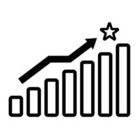 Illustration Vector Graphic of Analytics, chart, growth Icon