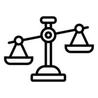 ilustración vectorial gráfico de equilibrio, juez, icono de justicia vector