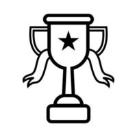 gráfico vectorial de ilustración de premio, campeón, icono de copa vector