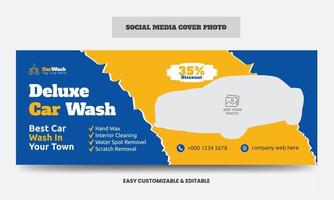 Car sale social media cover photo design template car sale service social media web banner vector