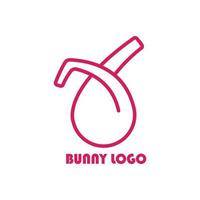 bunny logo modern concept logo design vector