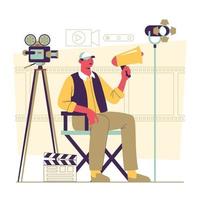 Film Director Concept vector