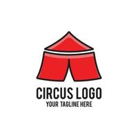 concepto moderno de diseño de logotipo de circo vector