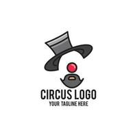 concepto moderno de diseño de logotipo de circo vector