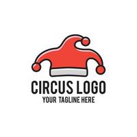 concepto moderno de diseño de logotipo de circo vector