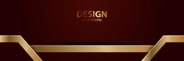 Luxury dark navy background with golden lines and abstract shape. Vector graphic illustration