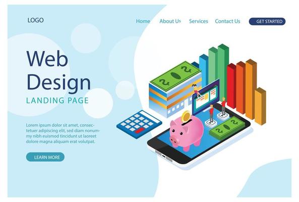 Online banking modern flat design isometric concept. Electronic bank and people concept. Landing page template. Conceptual isometric vector illustration Suitable for Diagrams, Infographics, Game Asset