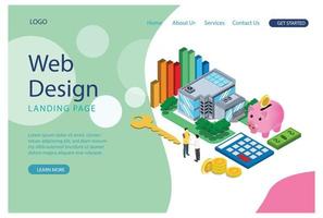 Online banking modern flat design isometric concept. Electronic bank and people concept. Landing page template. Conceptual isometric vector illustration Suitable for Diagrams, Infographics, Game Asset