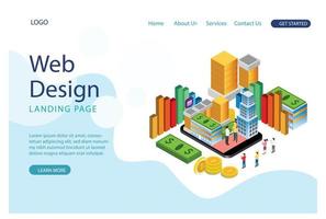 Online banking modern flat design isometric concept. Electronic bank and people concept. Landing page template. Conceptual isometric vector illustration Suitable for Diagrams, Infographics, Game Asset