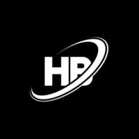 diseño del logotipo de la letra hb hb. letra inicial hb círculo vinculado en mayúsculas logo monograma rojo y azul. logotipo de hb, diseño de hb. hb, hb vector