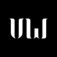 diseño del logotipo de la letra uw uw. letra inicial uw círculo vinculado en mayúsculas logotipo monograma color blanco. uw logotipo, uw diseño. uw, uw vector