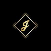 J letter logo design for fashion and beauty and spa company. J letter vector icon. J golden logo