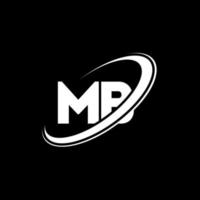 MB M B letter logo design. Initial letter MB linked circle uppercase monogram logo red and blue. MB logo, M B design. mb, m b vector