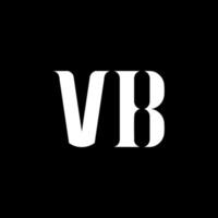 VB V B letter logo design. Initial letter VB linked circle uppercase monogram logo white color. VB logo, V B design. VB, V B vector