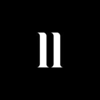 II I I letter logo design. Initial letter II uppercase monogram logo white color. II logo, I I design. II, I I vector