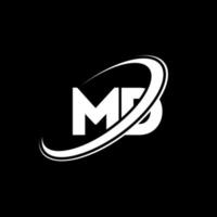 MD M D letter logo design. Initial letter MD linked circle uppercase monogram logo red and blue. MD logo, M D design. md, m d vector