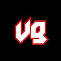 Diseño de logotipo vg, diseño inicial de letras vg con estilo de ciencia ficción. logotipo vg para juegos, deportes, tecnología, digital, comunidad o negocios. vg sport fuente de alfabeto cursiva moderna. fuentes tipográficas de estilo urbano. vector