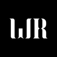 diseño del logotipo de la letra wr wr. letra inicial wr círculo vinculado en mayúsculas monograma logo color blanco. logo wr, diseño wr. wr, wr vector