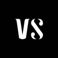 diseño del logotipo de la letra vs vs. letra inicial vs círculo vinculado en mayúsculas logo monograma color blanco. logotipo vs, diseño vs. contra, contra vector