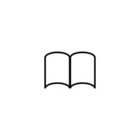 Modern outline signs suitable for internet pages, applications, stores etc. Editable strokes. Line icon of opened books vector