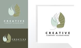 Leaf Logo Design, Vector With Other Styles, Illustration Set Collection Of Leaf Types