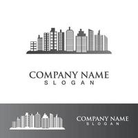 Modern city skyline illustration design vector