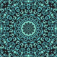 patrón de bloque de mandala floral sin costuras. diseño ornamental colorido. lujoso patrón sin costuras para azulejos, tela, tela. papel tapiz oriental. vector