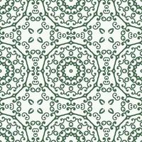 Beautiful seamless floral pattern with mandala. Seamless doodle style background. Mosaic floral pattern for design and fashion. vector