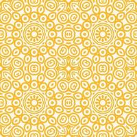 Floral seamless pattern with Mandala.Ethnic tiled ornament. Geometric print design. Vintage repeated background texture.Ceramic tiles texture. vector