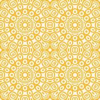 patrón floral transparente con adorno de mosaico mandala.ethnic. diseño de estampado geométrico. Textura de fondo repetida vintage. Textura de azulejos de cerámica. vector