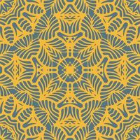 Seamless decorative round ornament with geometric  pattern. Oriental floral lace vector. Luxury texture for wallpaper  invitation  decor  fabric. vector