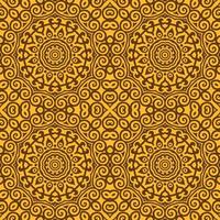 Floral seamless pattern with Mandala.Ethnic tiled ornament. Geometric print design. Vintage repeated background texture.Ceramic tiles texture. vector