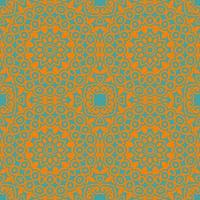Floral seamless pattern with Mandala.Ethnic tiled ornament. Geometric print design. Vintage repeated background texture.Ceramic tiles texture. vector