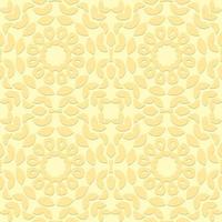 Floral seamless pattern with Mandala.Ethnic tiled ornament. Geometric print design. Vintage repeated background texture.Ceramic tiles texture. vector