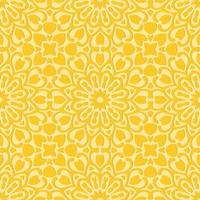 Floral seamless pattern with Mandala.Ethnic tiled ornament. Geometric print design. Vintage repeated background texture.Ceramic tiles texture. vector