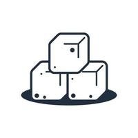 sugar cube icon, Vector .