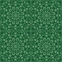 Beautiful seamless floral pattern with mandala. Seamless doodle style background. Mosaic floral pattern for design and fashion. vector