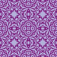 Floral seamless pattern with Mandala.Ethnic tiled ornament. Geometric print design. Vintage repeated background texture.Ceramic tiles texture. vector