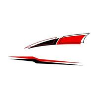 car wrapping decal vector. racing car decals vector