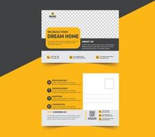 Postcard Design Template vector