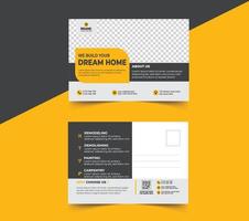 Postcard Design Template vector