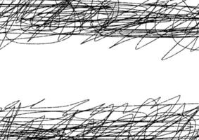 dibujo a lápiz negro abstracto sobre fondo vector