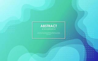 abstract blue green gradient dynamic wavy fluid shape composition background vector