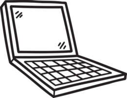 Hand Drawn laptop illustration png