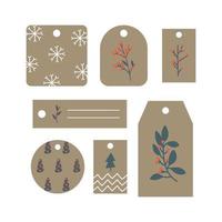 Vintage Christmas Tags vector