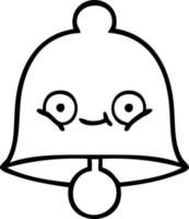 line drawing cartoon bell vector