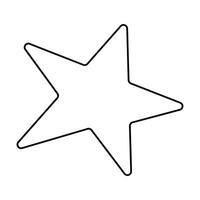 Star Line Icon vector