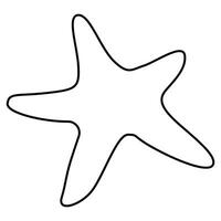 Star Line Icon vector