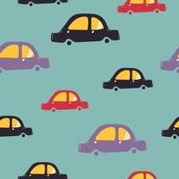 seamless pattern car for fabric use and background. vector