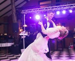 hermoso baile de bodas foto